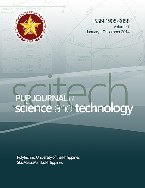 PUP Journal of Science and Technology 2014 Volume 7 Issue 1