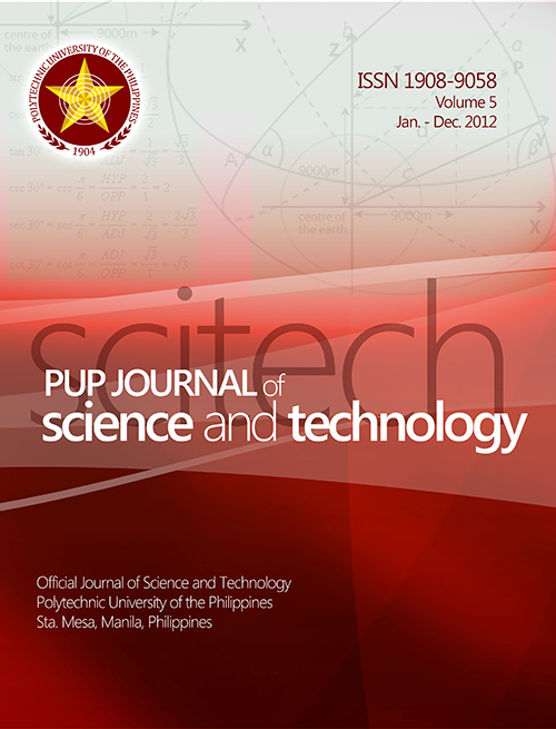 PUP Journal of Science and Technology 2012 Volume 5 Issue 1